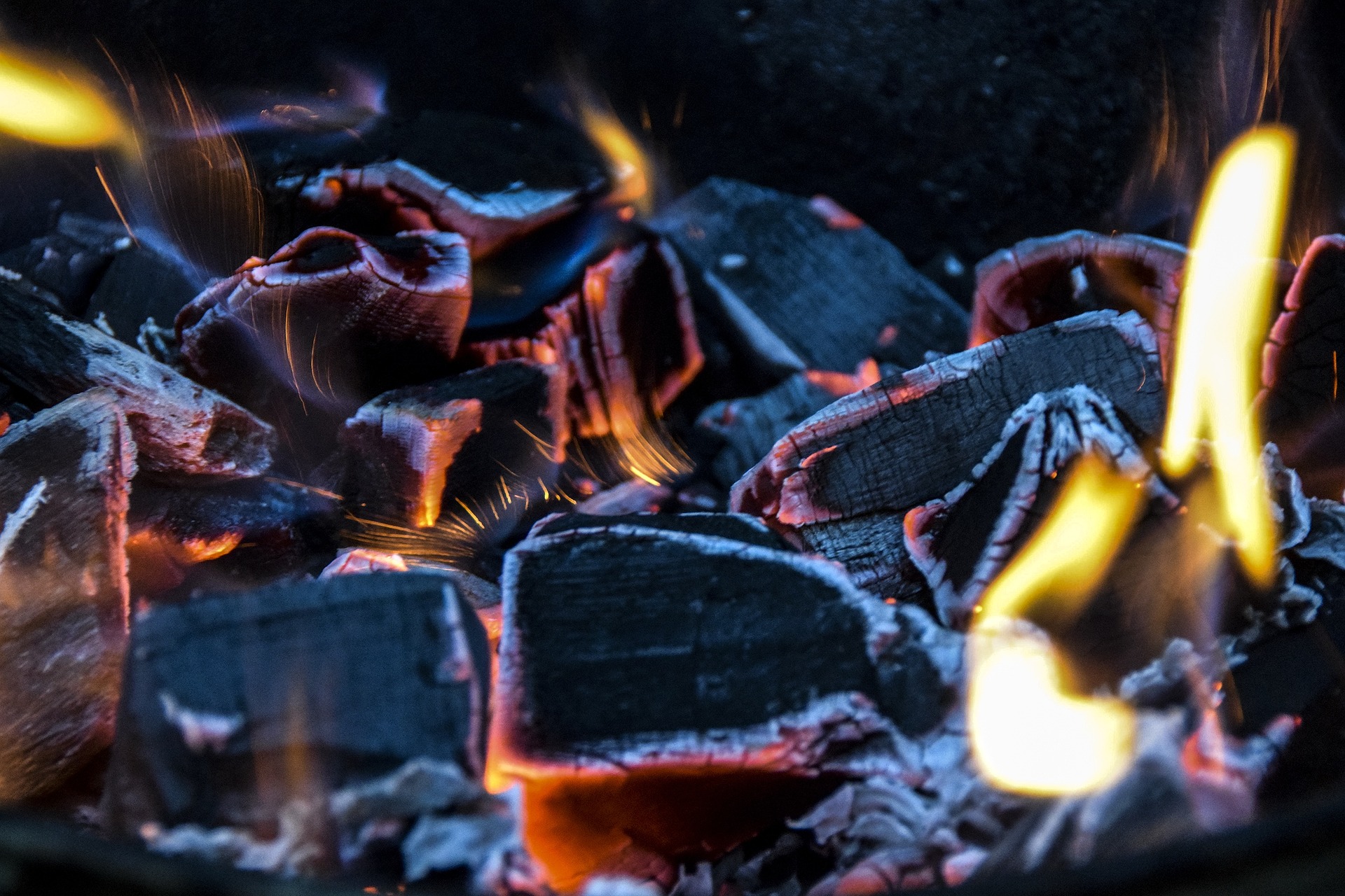 An image of smoldering coals